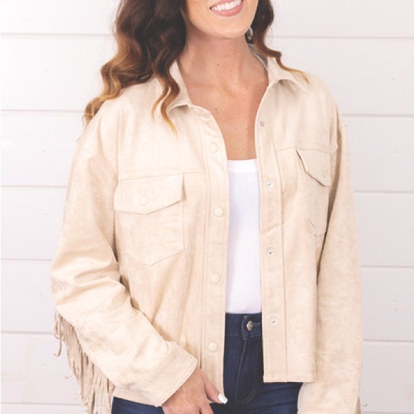 Super soft cowboy fringe jacket by Wishlist. - Picture 2 of 9